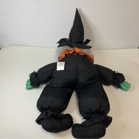 1990s Halloween Witch Plush Toy – 9” Parachute Nylon Retro Collectible - Picture 6 of 10